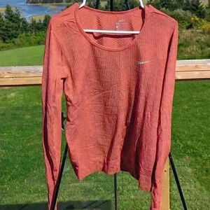 Nike Dri-FIT Contour Women's Long Sleeve Running Training Gym Top -  Size Medium